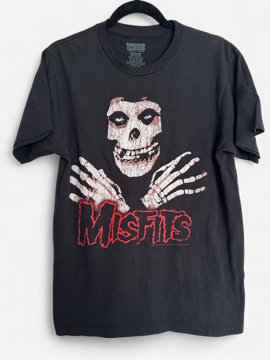Tops - Misfits Skeleton Band Shirt M